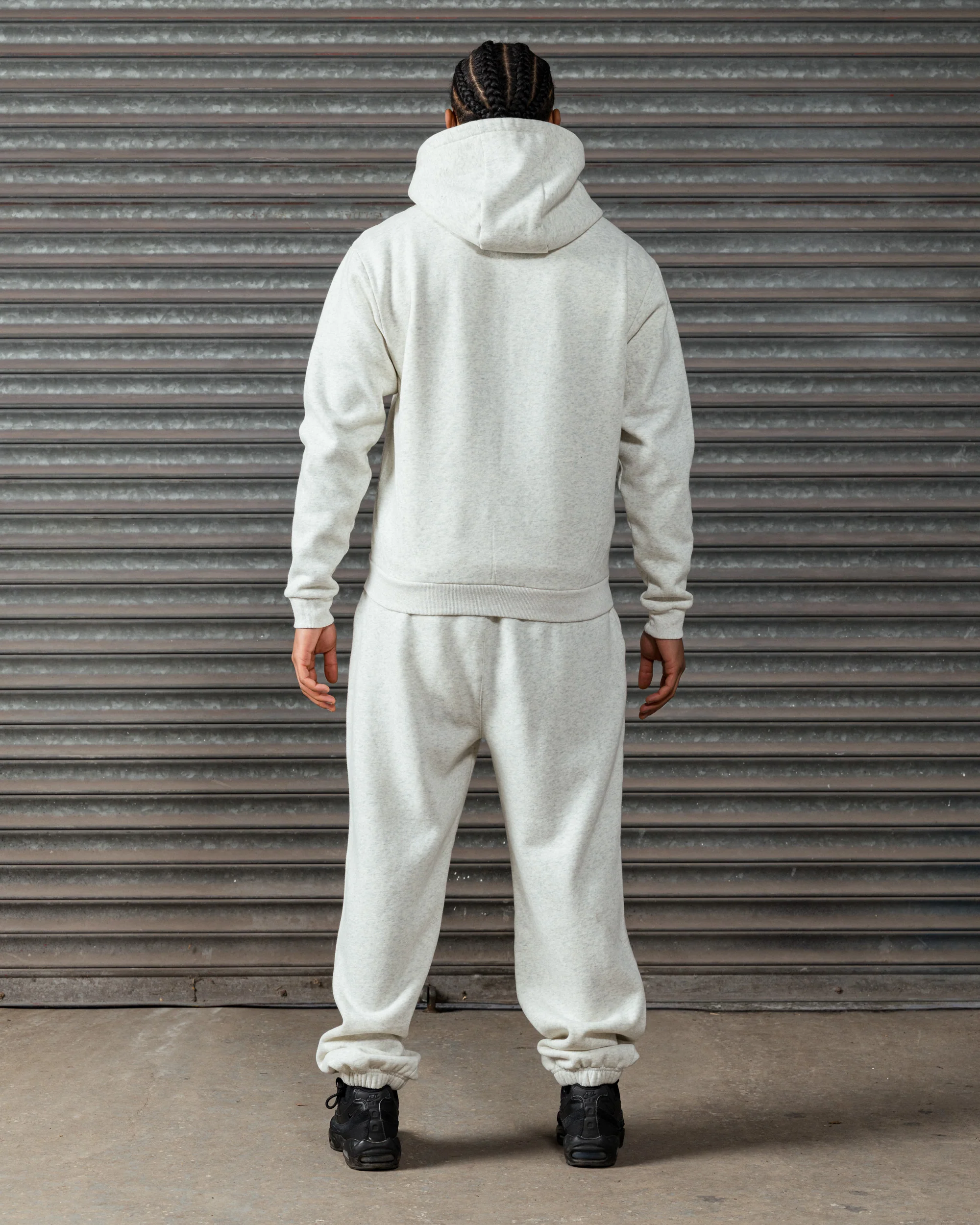 Diamante Ballers Zip Hoodie Grey Marl - Image 4