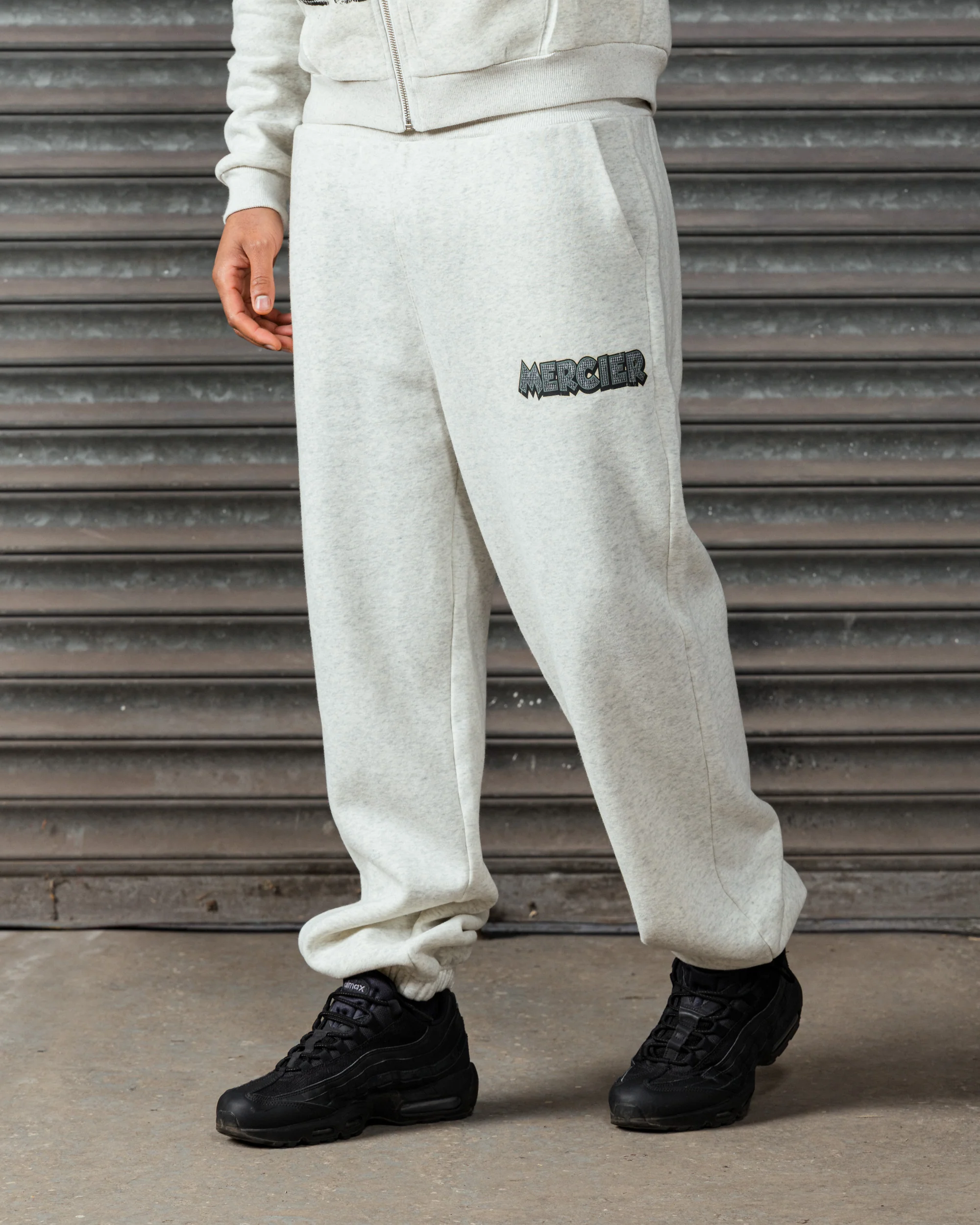 Diamante Ballers Joggers Grey Marl - Image 3