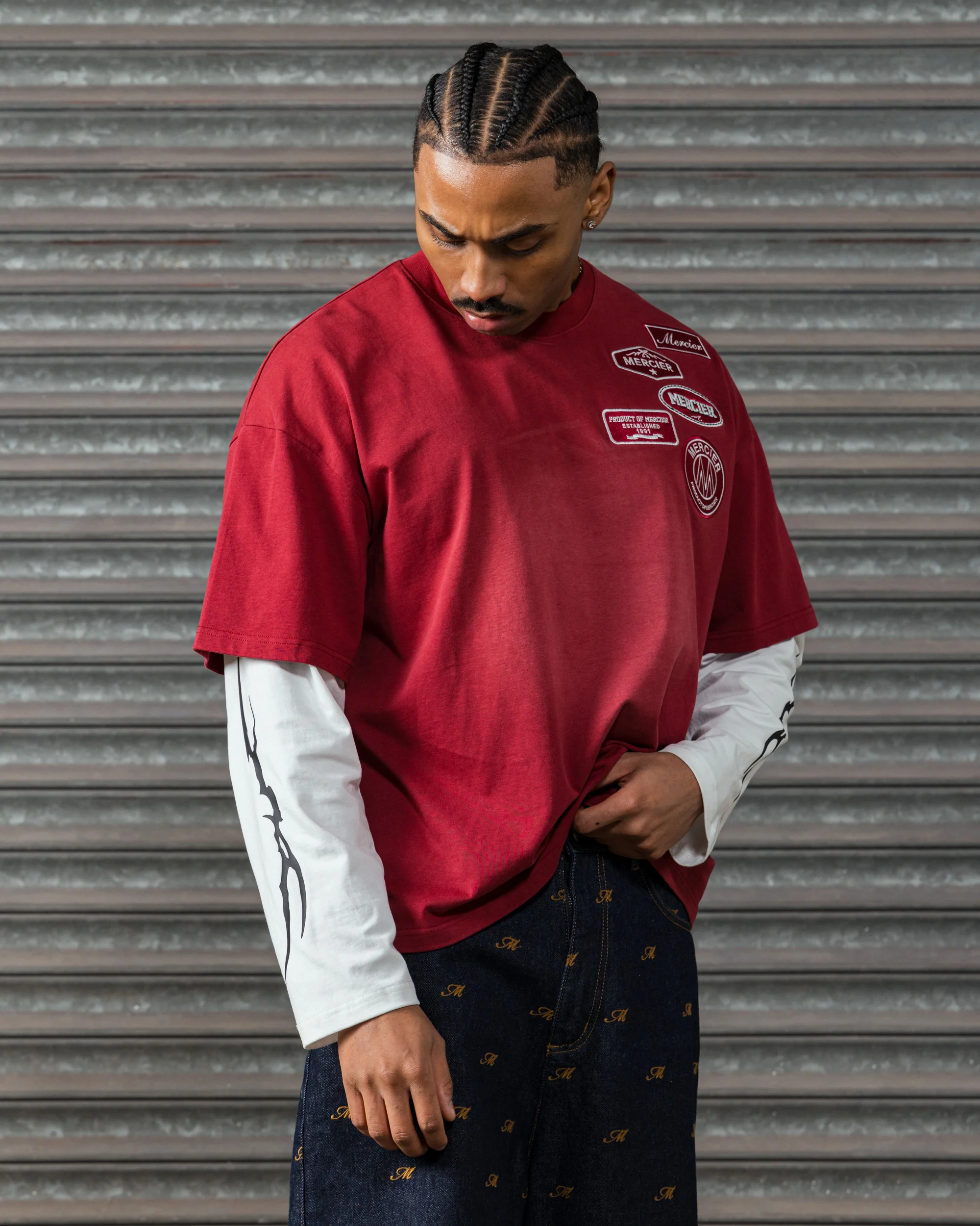 OG Lightening Double Layer Tshirt Red - Image 3