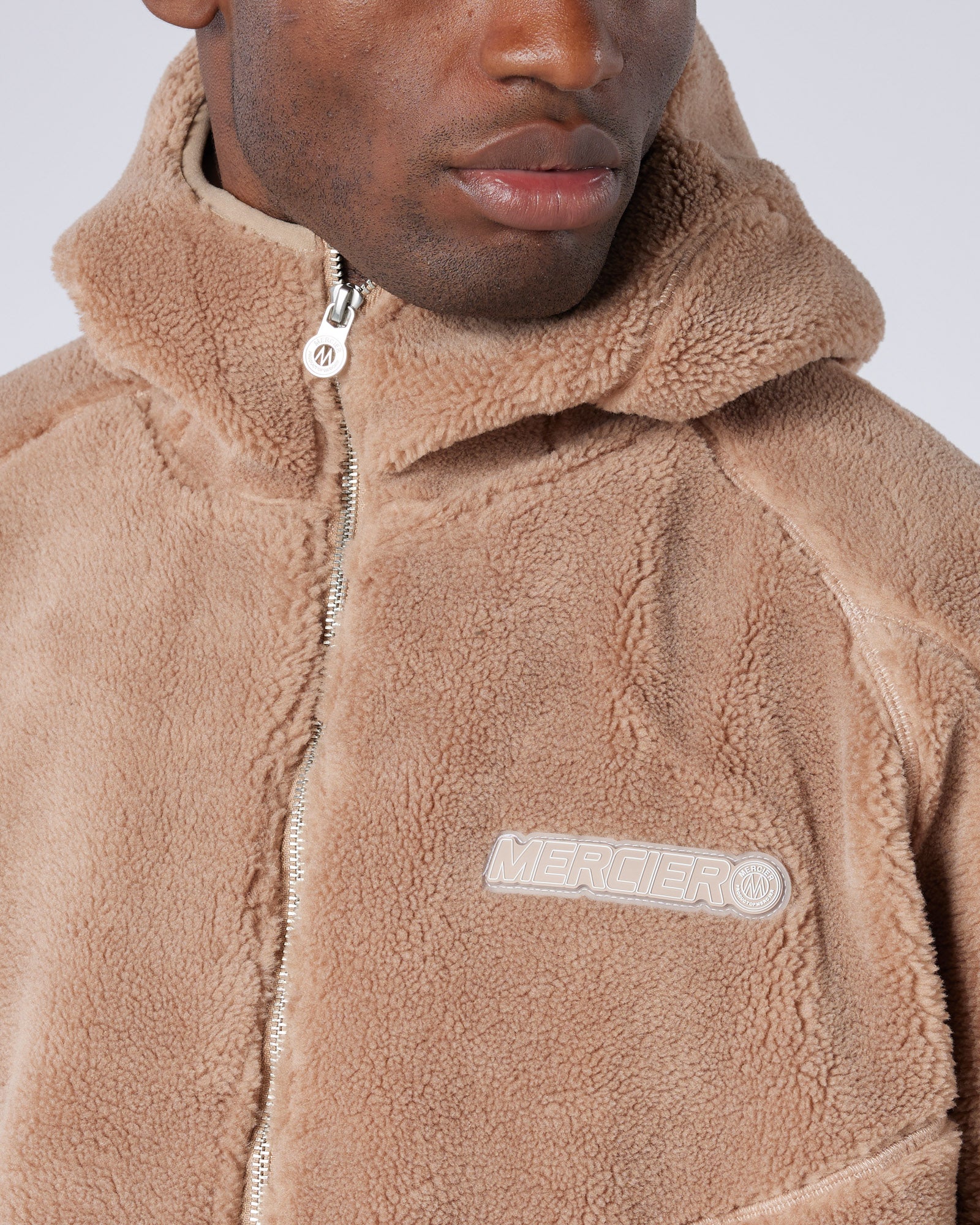 Tempo Borg Jacket Brown - Image 3