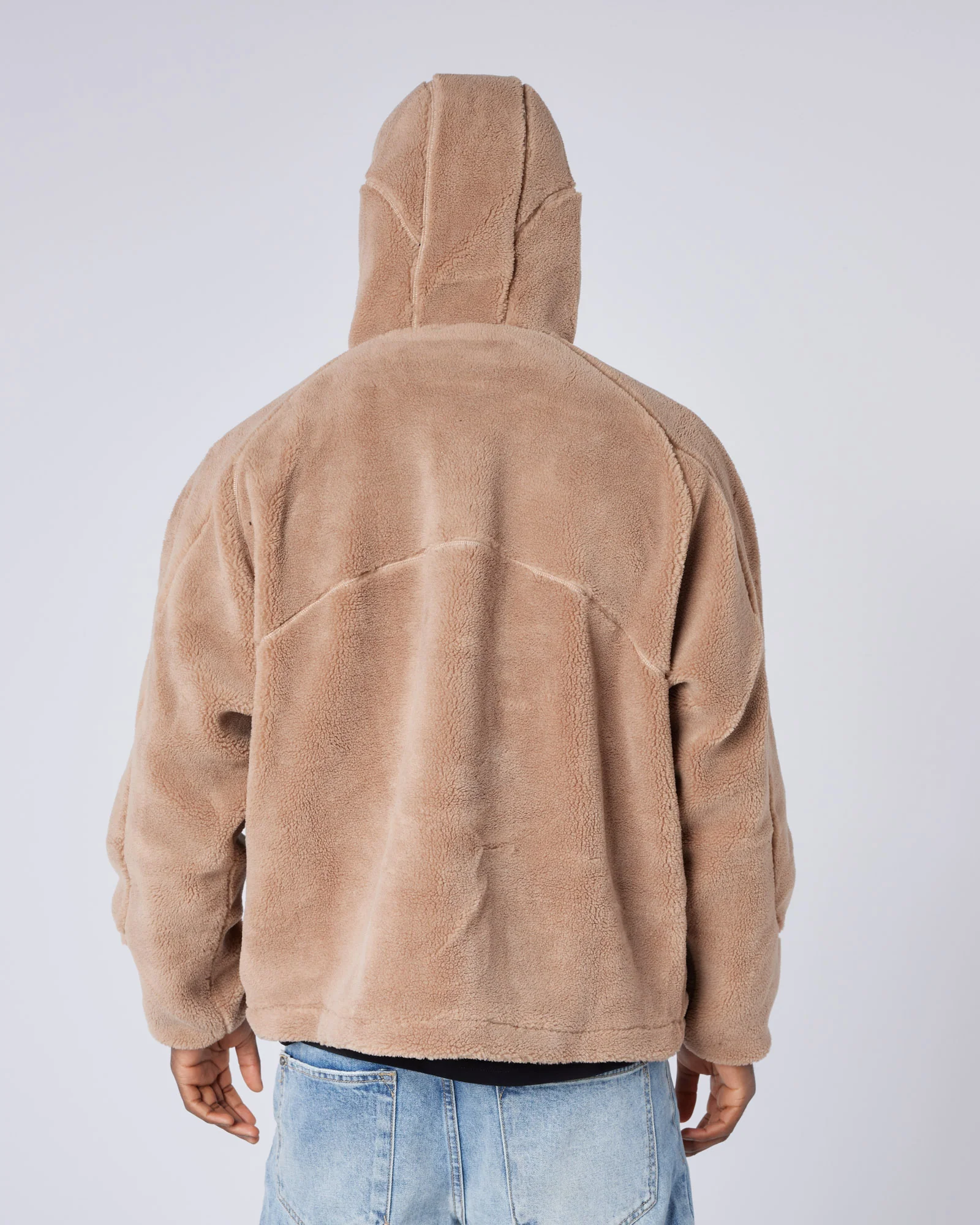 Tempo Borg Jacket Brown - Image 6