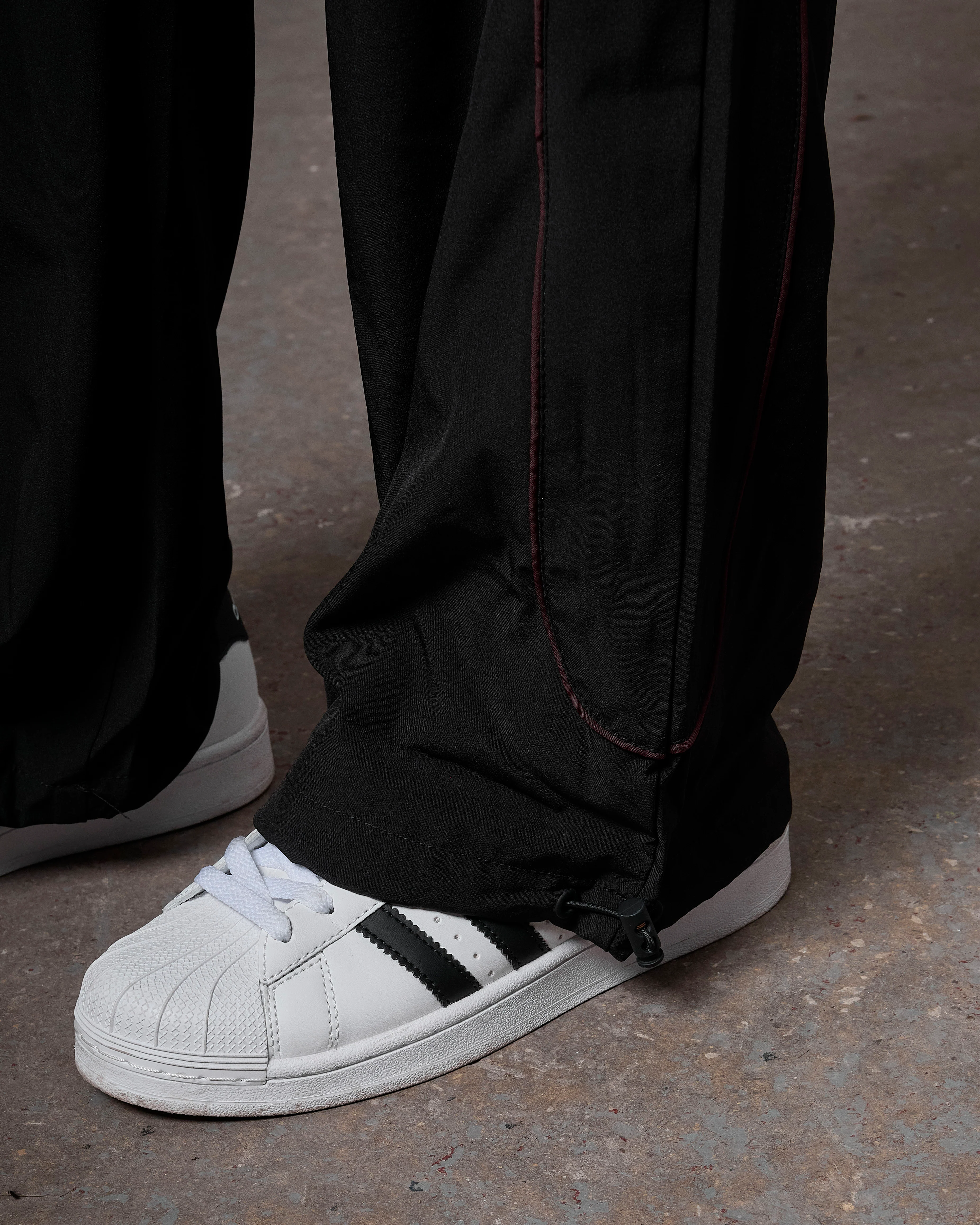 Women's Piping Track Pants Black - Image 4