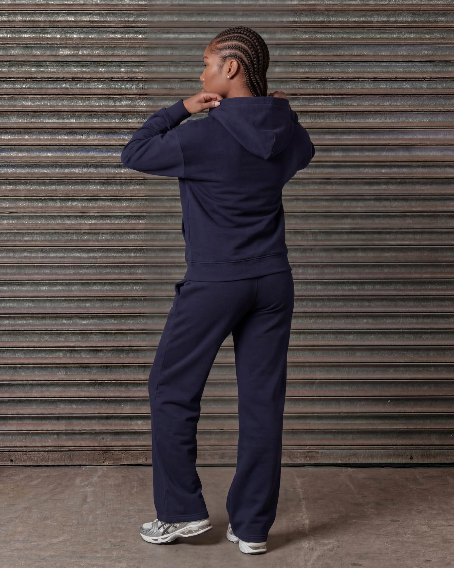 Women's  Authenticity Jogger Navy Silver - Image 5